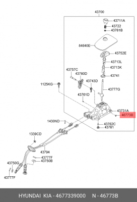 Гайка M8 4677339000 HYUNDAI KIA