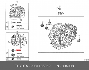 Toyota Corolla E180 CVT сальник привода правый 90311-35069 TOYOTA