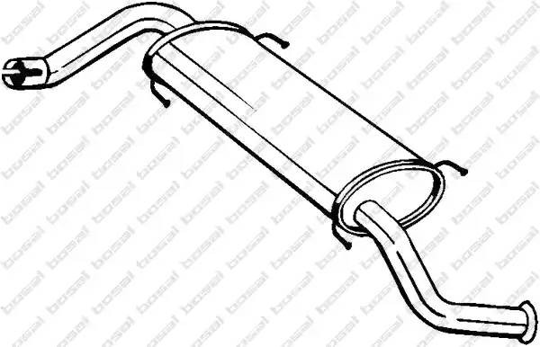 Глушитель задняя часть 281-873 BOSAL