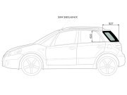 Suzuki SX4 06- стекло кузова (собачник) заднее левое SX4SWLHHX XINYI