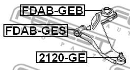 Ford Mondeo 3 шаровая опора 2120-GE FEBEST