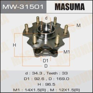 MITSUBISHI Pajero IV 07-> ступица задняя MW-31501 MASUMA