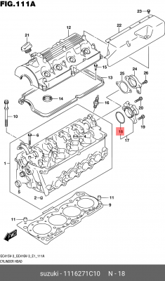 Suzuki кольцо трамблера 11162-71C10 SUZUKI