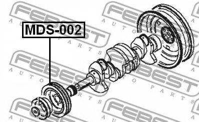 Mitsubishi L200 4D56 -07 шкив к/вала (2 ручейка) MDS-002 FEBEST