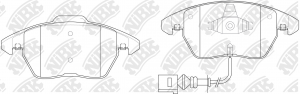 AUDI Q3 2.0D 06.11-> колодки передние PN0348W NIBK