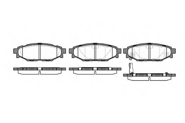 Subaru Forester SG,SH,SJ5, Impreza 07-, Legacy 3,4, XV колодки тормозные задние 113601 REMSA