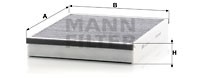 FORD Focus III, C-Max, Grand C-Max 10->, KUGA II фильтр салона угольный CUK25007 MANN FILTER