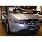 Honda Civic с 2006 5 door Дефлектор капота темный с надписью SG6530DSL EGR