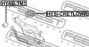 Kia Sportage 10-16/ I30 - Проставка задней пружины нижняя HYSI-CRETLOWR FEBEST