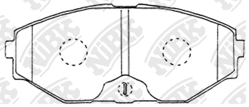 Nissan Maxima A32/33 00-05, Cefiro, Avenir 97-01 колодки передние PN2261 NIBK