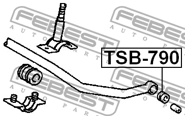 Toyota втулка металлическая TSB-790 FEBEST