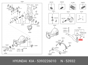 Болт М12 5393226010 HYUNDAI KIA