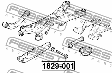 болт с эксцентриком!\Opel Vectra C 02-08 1829-001 FEBEST