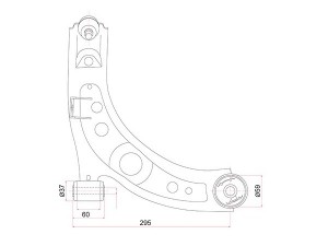 DAIHATSU BOON  рычаг передний правый ST48068B1080 SAT