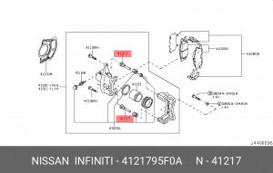 Nissan Almera classik палец суппорта переднего 41217-95F0A NISSAN INFINITI