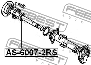 Daewoo Tico Подшипник передней ступицы 35х62х14 AS-6007-2RS FEBEST