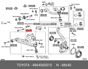 Lexus LX470 рычаг передний нижний левый 48640-60010 TOYOTA