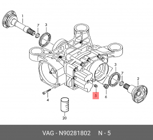 Винт N 902 818 02 VAG