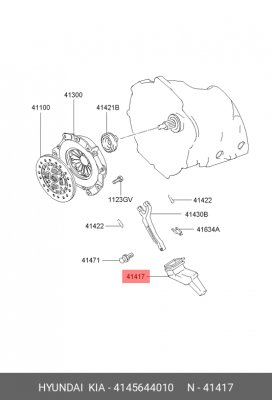 Пыльник вилки сцепления 4145644010 HYUNDAI KIA