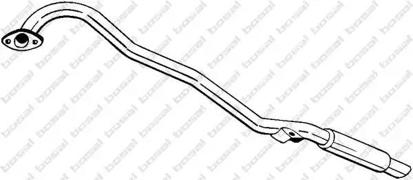 Nissan Terrano R20 глушитель конечная часть 278-549 BOSAL