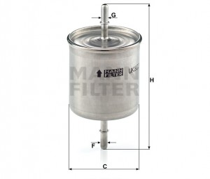 VOLVO S40/S60/S80 00-> фильтр топливный WK822/2 MANN FILTER