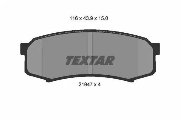 LC Prado колодки задние 2194701 TEXTAR