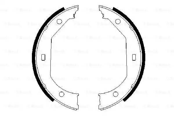 BMW E39 520-540/d 11/95-03 ,E46 330i/330i/d/X 10/99- колодки ручника 0 986 487 607 BOSCH