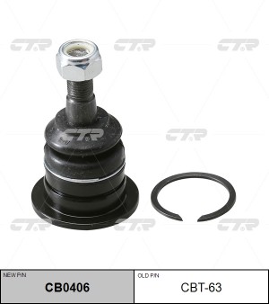 TOYOTA Hilux 2.5-3.0 05-15- шаровая опора верхнего рычага CB0406 CTR