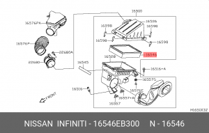 Nissan Navarra, Pathfinder (R51M) Ford Tranzit 00-06 фильтр воздушный 16546-EB300 NISSAN INFINITI