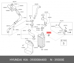 Porter II ДАТЧИК ДАВЛЕНИЯ СИСТЕМЫ ТУРБОНАДДУВА 3930084400 HYUNDAI KIA
