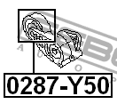 Infiniti FX ролик ремня кондиционера 0287-Y50 FEBEST