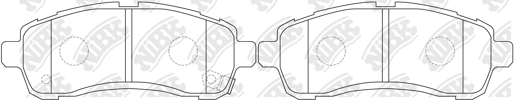 MAZDA Demio 1.3/1.5L DE3AS/DE3FS/DY5FS 07- колодки передние PN0544 NIBK