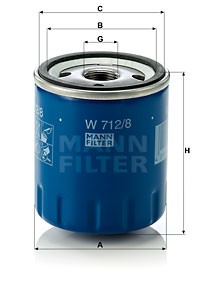 Фильтр масляный W7128 MANN FILTER