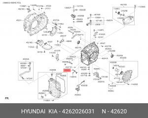 Датчик числа оборотов вала aкпп 4262026031 HYUNDAI KIA