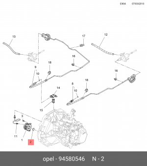 УПЛОТНИТЕЛЬНОЕ КОЛЬЦО ЦИЛИНДРА СЦЕПЛЕНИЯ 94580546 GENERAL MOTORS