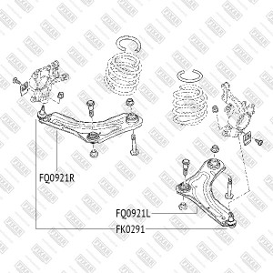 Renault Fluence, Megane 3, Scenic 3 09- шаровая опора FK0291 FIXAR