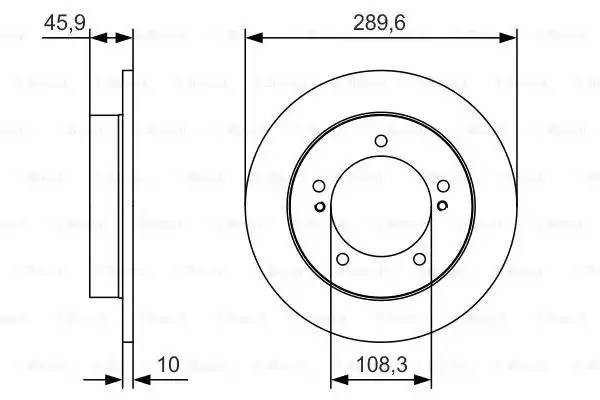 Suzuki Jimny  диск тормозной передний 0 986 479 B09 BOSCH