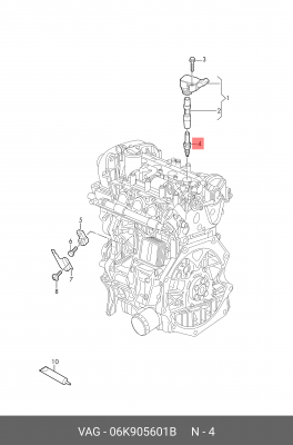 VAG Свечи зажигания 06K 905 601 B VAG