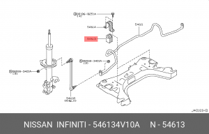Nissan Micra втулка переднего стабилизатора 54613-4V10A NISSAN INFINITI