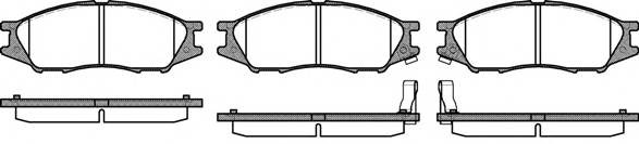 Nissan Almera Classic Колодки тормозные передние 112302 REMSA