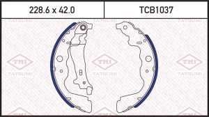 Renault Duster, Sandero, Almera G15, LARGUS, Kaptur, Arkana 2WD колодки задние б TCB1037 TATSUMI