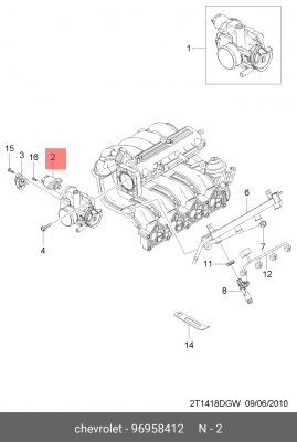 Chevrolet Aveo 1.2 DOHC Регулятор холостого хода 96958412 GENERAL MOTORS