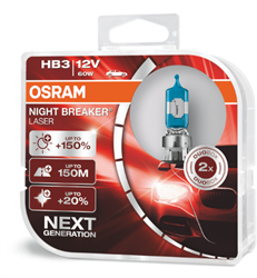 HB3 лампа  NIGHT BREAKER LASER (2шт) 9005NL-HCB OSRAM