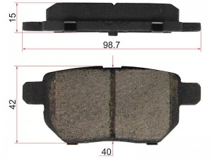 Toyota Auris, Corolla 06-13, Yaris Япония с 06- колодки задние дисковые ST0446612150 SAT