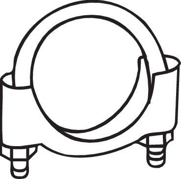 Хомут глушителя 52 mm 250-252 BOSAL
