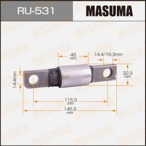 Nissan Qashqai J10, J11 RUS MAKE, X-Trail T31, T32 с/блок переднего рычага перед RU-531 MASUMA