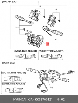 Kia Carnival контактный элемент KK38766121 HYUNDAI KIA