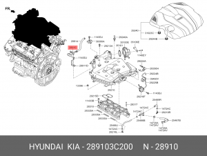 КЛАПАН КОНТРОЛЯ СИСТЕМЫ НАДДУВА 289103C200 HYUNDAI KIA