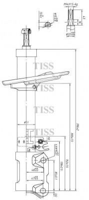 Toyota Camry V40 06- амортизатор задний правый JAS0120 JUST DRIVE