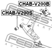 Chevrolet Epica Сайлентблок переднего рычага задний правый CHAB-V200B FEBEST